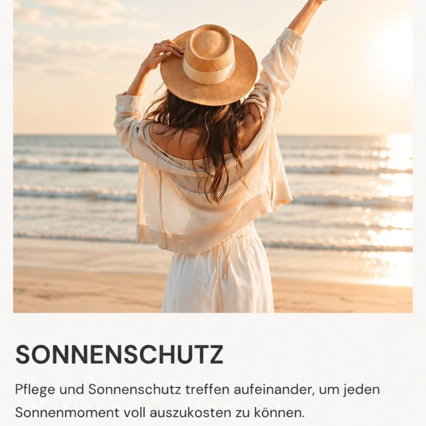 Entspannte Frau, Wohlbefinden und gepflegte Haut
